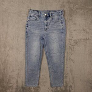 American Eagle Jeans Mom Straight Jean Women’s Size 4 Short Blue Denim